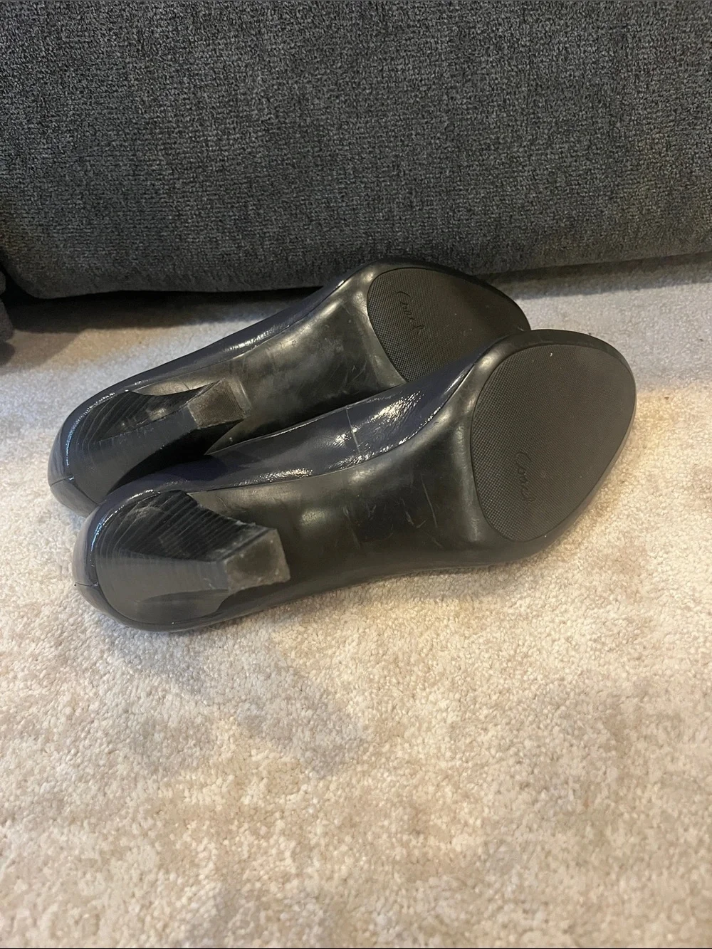 Coach navy  Patent Sheri A3945 heel s